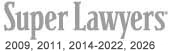 Super Lawyers 2009, 2011, 2014-2018